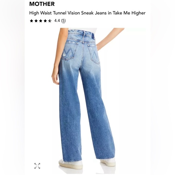 MOTHER Superior Denim High Waisted Tunnel Vision Sneak size 26 - Picture 13 of 15